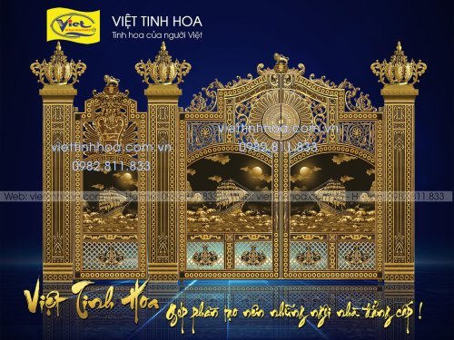 Top 8+ mẫu cổng nhôm đúc biệt thự đẹp được dùng nhiều tại Đồng Nai